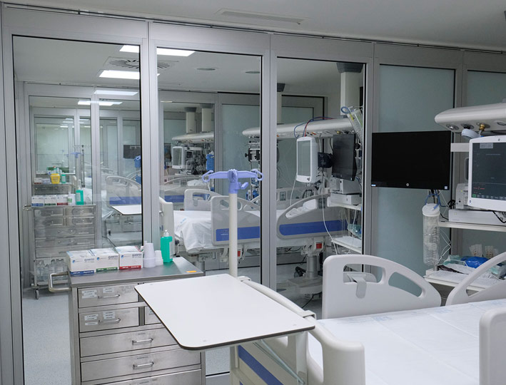 Tabiques móviles TABIEXPERT en la nueva ingeniería y arquitectura hospitalaria postcovid-19