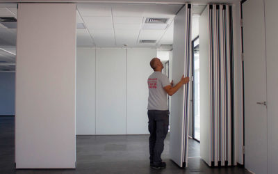 ¿Cómo funciona un tabique móvil?