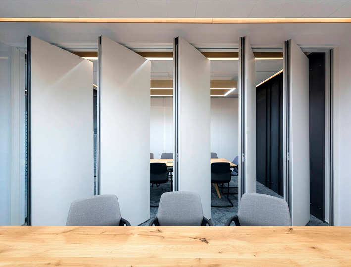 Tabiques móviles para oficinas: más productivas e inspiracionales