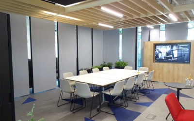 TABIEXPERT TX-107 y TX-87.ACOUSTICGLASS, en la sede de AstraZeneca